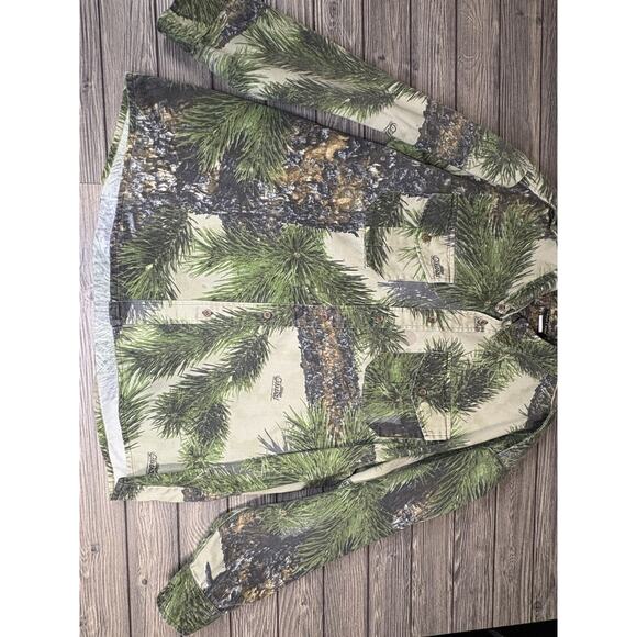 Vintage Prarie Ridge Ghost Camo Hunting Shirt Mens Size 2XL Outdoor Heavyweight - Picture 3 of 8